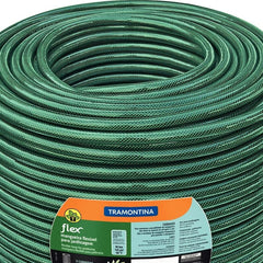 Mangueira Flex 3/4'' Tramontina Verde 50m PVC 3 Camadas 10 Bar 50°C