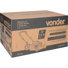 Máquina a Gasolina Cortar Grama 20'' 3,6 Hp Mgv 204 Vonder