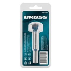 Broca Forstner Para Madeira 15mm Haste Cilíndrica Aço Rápido Gross