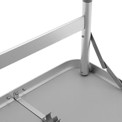 Mesa Dobrável Alumínio Tampo MDF 60x45cm Altura Ajustável 25/59cm Camping Palisad