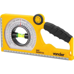 Medidor De Ângulo Inclinômetro 0-90° Base Magnética Vonder 250mm ABS