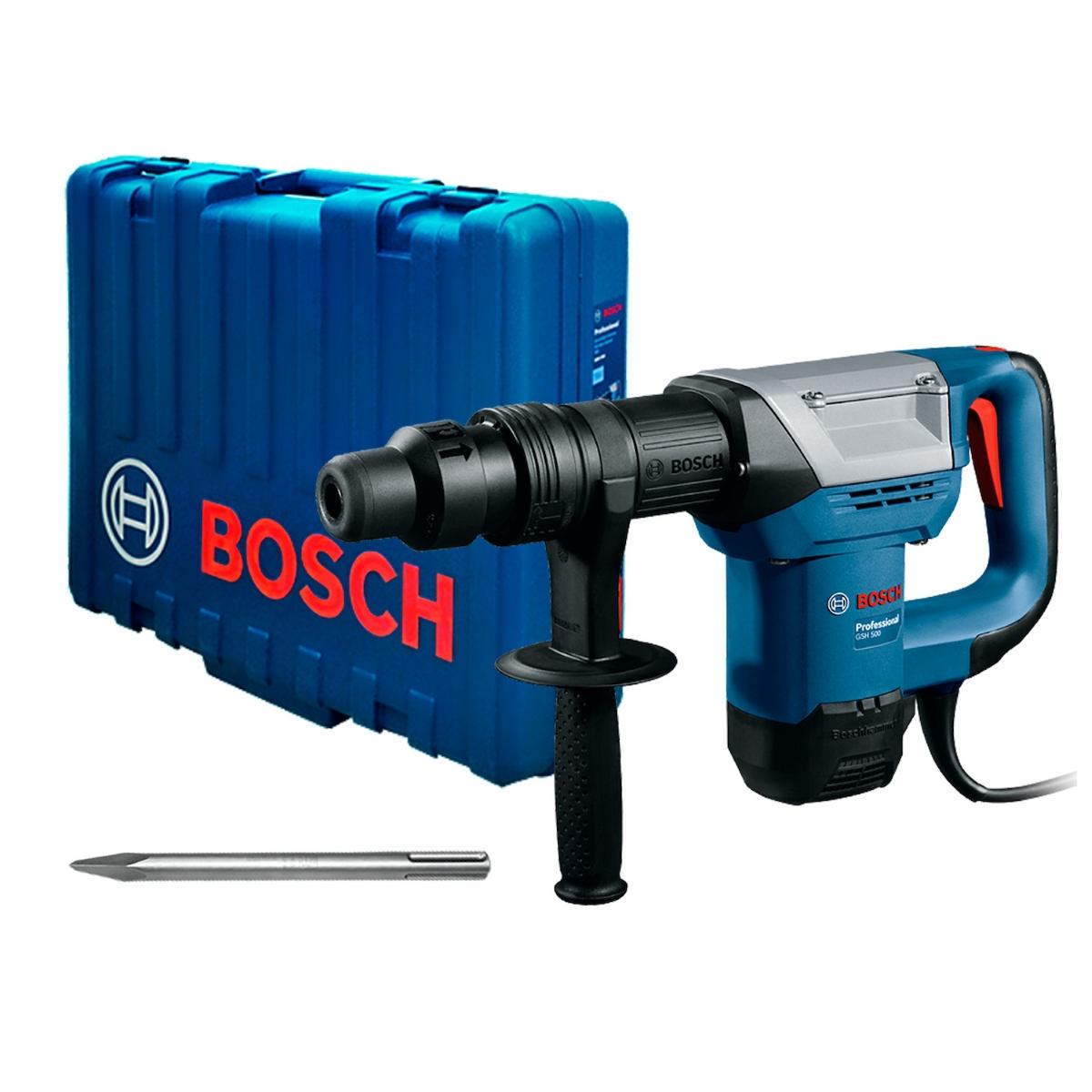 Martelete Demolidor Bosch Gsh 500 1100W 127V Com Maleta