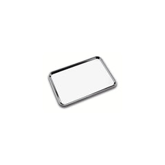 Bandeja Tramontina Service Retangular Em Aço Inox 40x27 Cm Com Fundo Fosco E Brilho