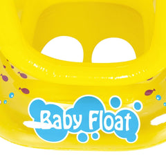 Bote Infantil Inflável Baby Float Bel Cobertura 15kg Proteção Solar Piscina