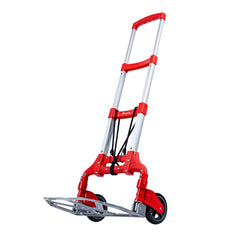 Carrinho de Carga Dobrável Multiuso 80Kg 70Kg Plataforma 385x280mm 2 Rodas Alumínio MTX