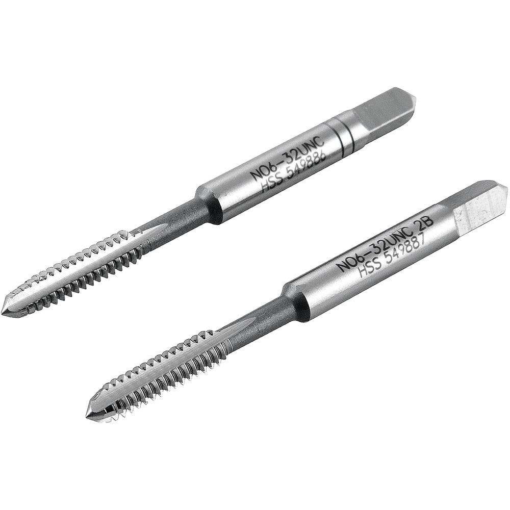 Macho Manual Aço Rápido Nº 6 3/64'' Unc Jogo c/ 2 pçs Vonder