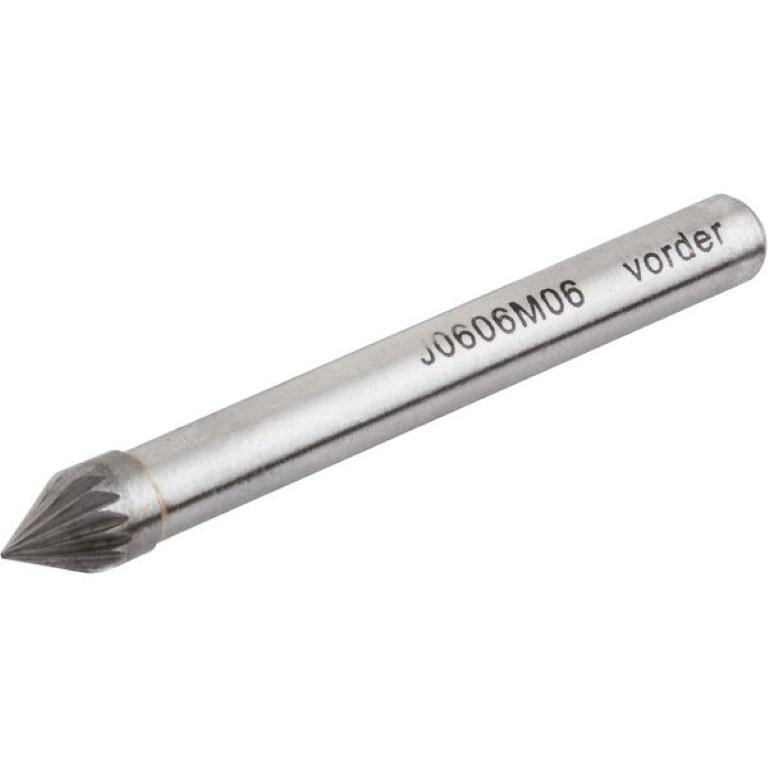 Lima Rotativa Cônica 60° 10 mm com Haste 6 mm Vonder