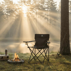Cadeira Camping Dobrável Araguaia Comfort 90kg Preta Bel - Guimepa