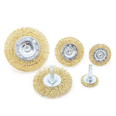 Jogo Escova Circular de Aço Haste 1/4" 5 Peças Tradestar