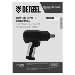 Chave Impacto Pneumática Denzel IW1700 3/4 1700 Nm 8500 RPM Twin Hammer 6.3 Bar
