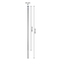 Broca Para Concreto Bosch Expert Sds Max-8X Ø22X800X920mm