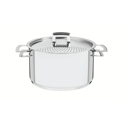 Espagueteira Tramontina Brava Aço Inox 24 Cm 6 1 L Fundo Triplo Indução