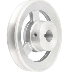 Polia Alumínio 1 Canal Perfil A 120mm com Furo 3/4" Vonder
