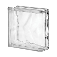 Tijolo de Vidro 19 x 19 x 8 cm Acabamento Lateral Incolor 06 Unidades Tradestar