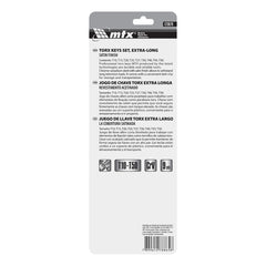 Jogo De Chaves Torx Extra Longas T10-T50 9pçs Cromo Vanádio Acabamento Acetinado MTX 123079