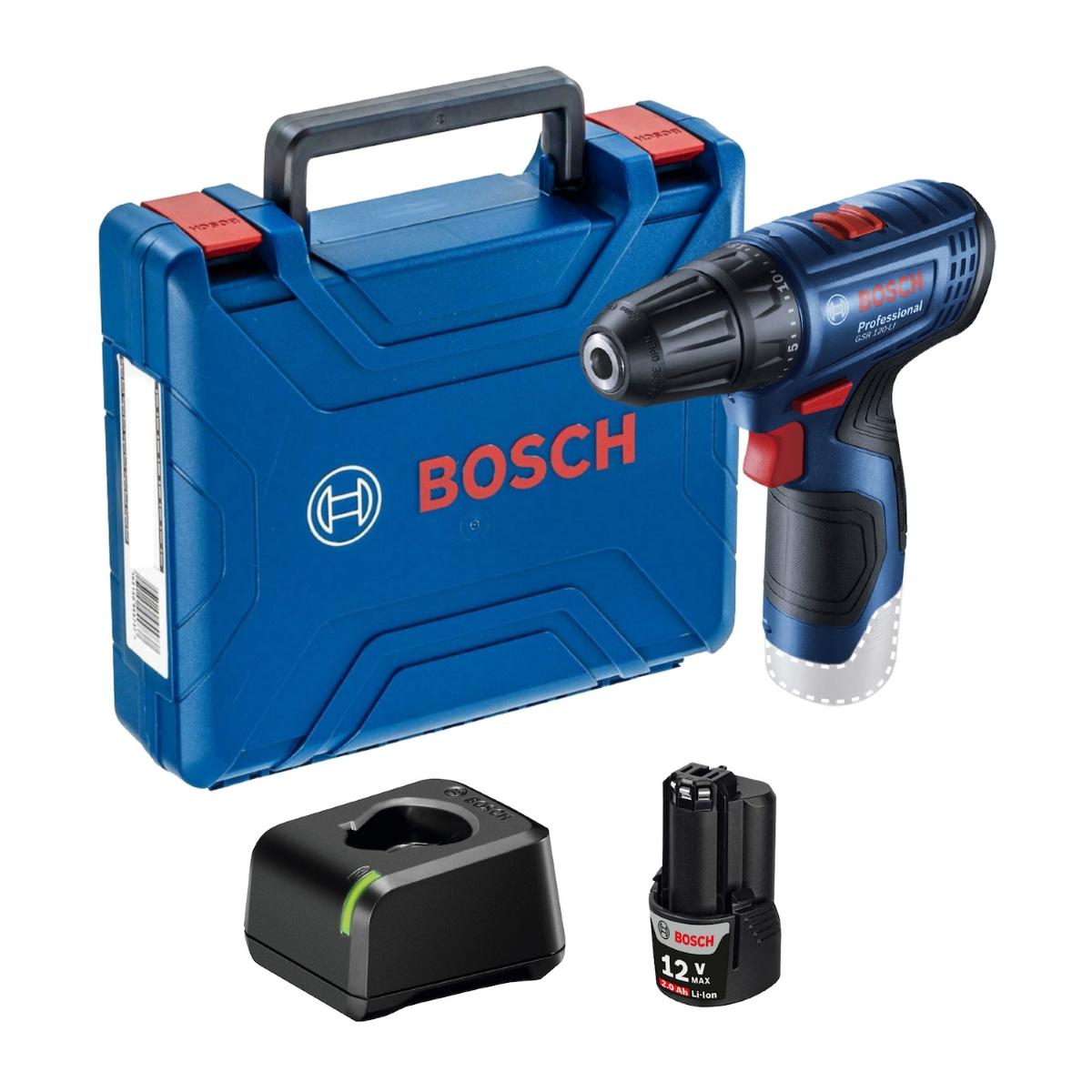 Parafusadeira Furadeira Bosch Gsr 120-Li 12V 1 Bateria