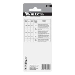 Jogo De Lâminas De Serra Tico-Tico Universal 5 Peças Aço Alta Velocidade/Carbono MTX Professional 782519