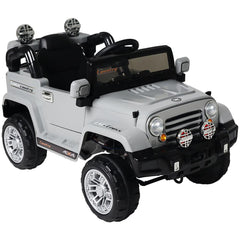 Jipe Elétrico Infantil Bateria 12V Trilha com Controle Remoto Cinza 927608 Bel