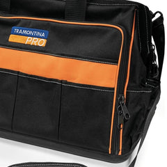 Bolsa Porta Ferramentas 22'' Tramontina PRO Nylon Resistente Base PVC Alça Reforçada