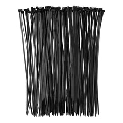 Abraçadeira De Plástico 300X3,6Mm Preta 100 Peças Resistente Uv Sparta
