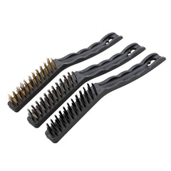 Jogo Escova De Aço 3 Peças Limpeza Pesada Aço E Nylon MTX 748639