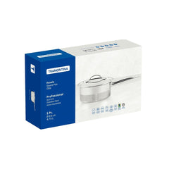 Panela Tramontina Professional Aço Inox Fundo Triplo 24 cm 4,7 L Indução Forno