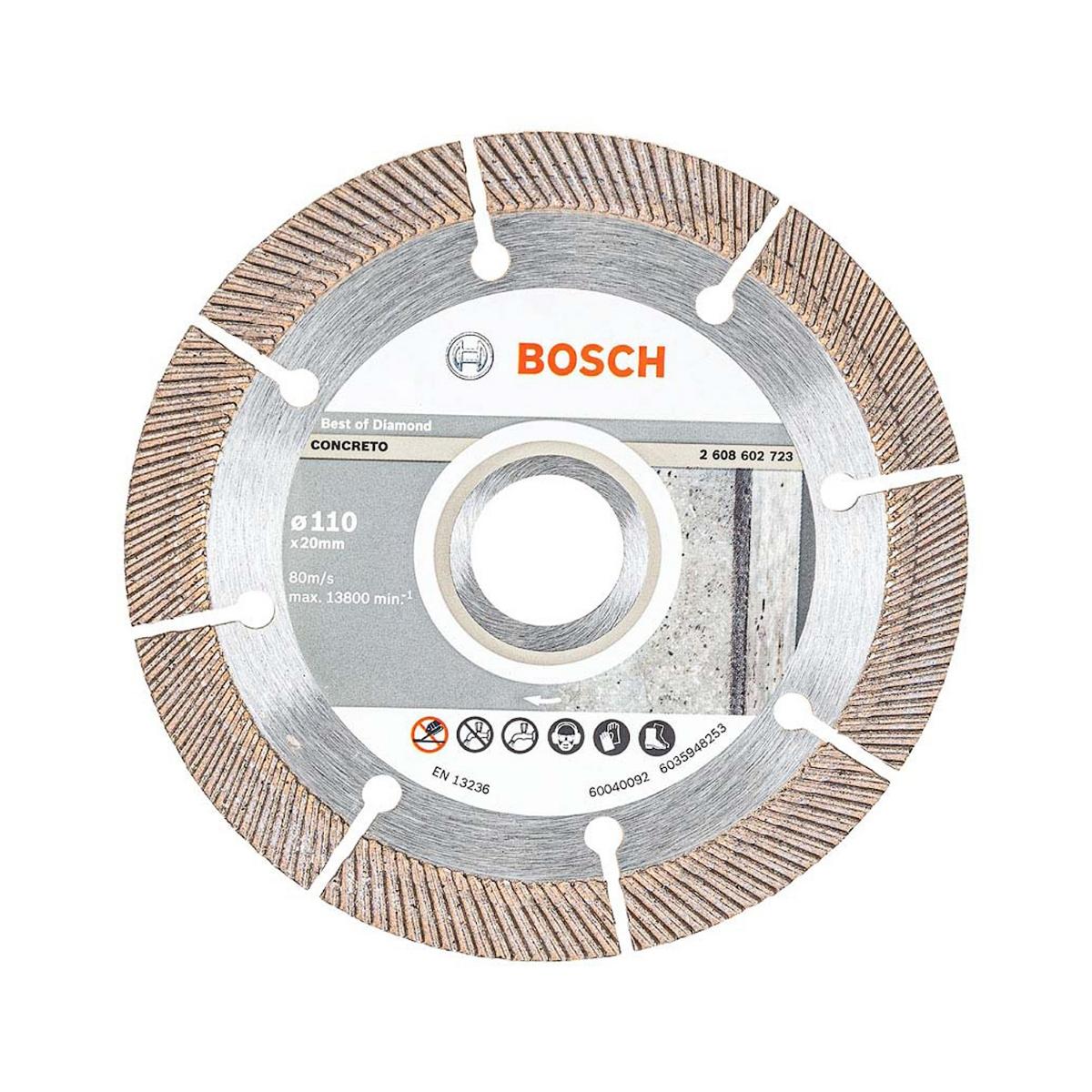 Disco Diamantado Bosch Best For Concrete 110X20X2X8mm 1U