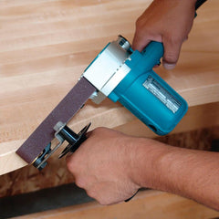 Lixadeira de Cinta Industrial 550W Adaptável a Coletor de Pó Punho Cintas de Lixa 9031 220V Makita