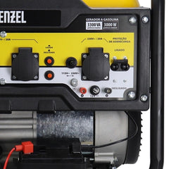 Gerador a Gasolina 3,3 Kw 4HP 15L Partida Elétrica 115/230V Denzel PS-33E