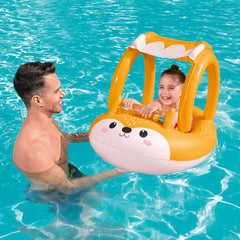 Bote Infantil Bel Raposinha com Cobertura e Bolinhas Flutuantes Ideal para Crianças de 3 a 45kg