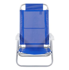 Cadeira Bel Sunny Aluminio Sannet 6 Posicoes Azul Bel