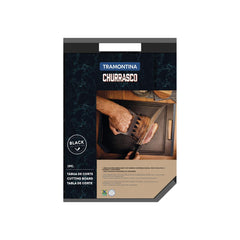 Tábua De Corte Churrasco Black Polipropileno Preto Tramontina