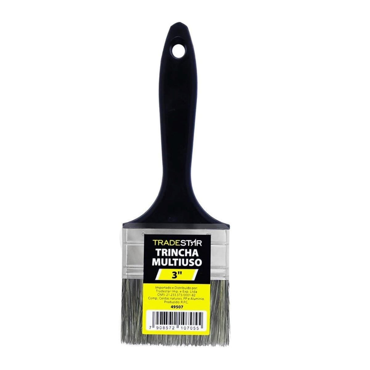 Pincel Gris 3'' Preto Tradestar