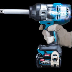 Chave de Impacto Pesada Makita 3/4 Pol a Bateria 40V TW011GM201 XGT 2 Baterias Carregador e Mak-pac