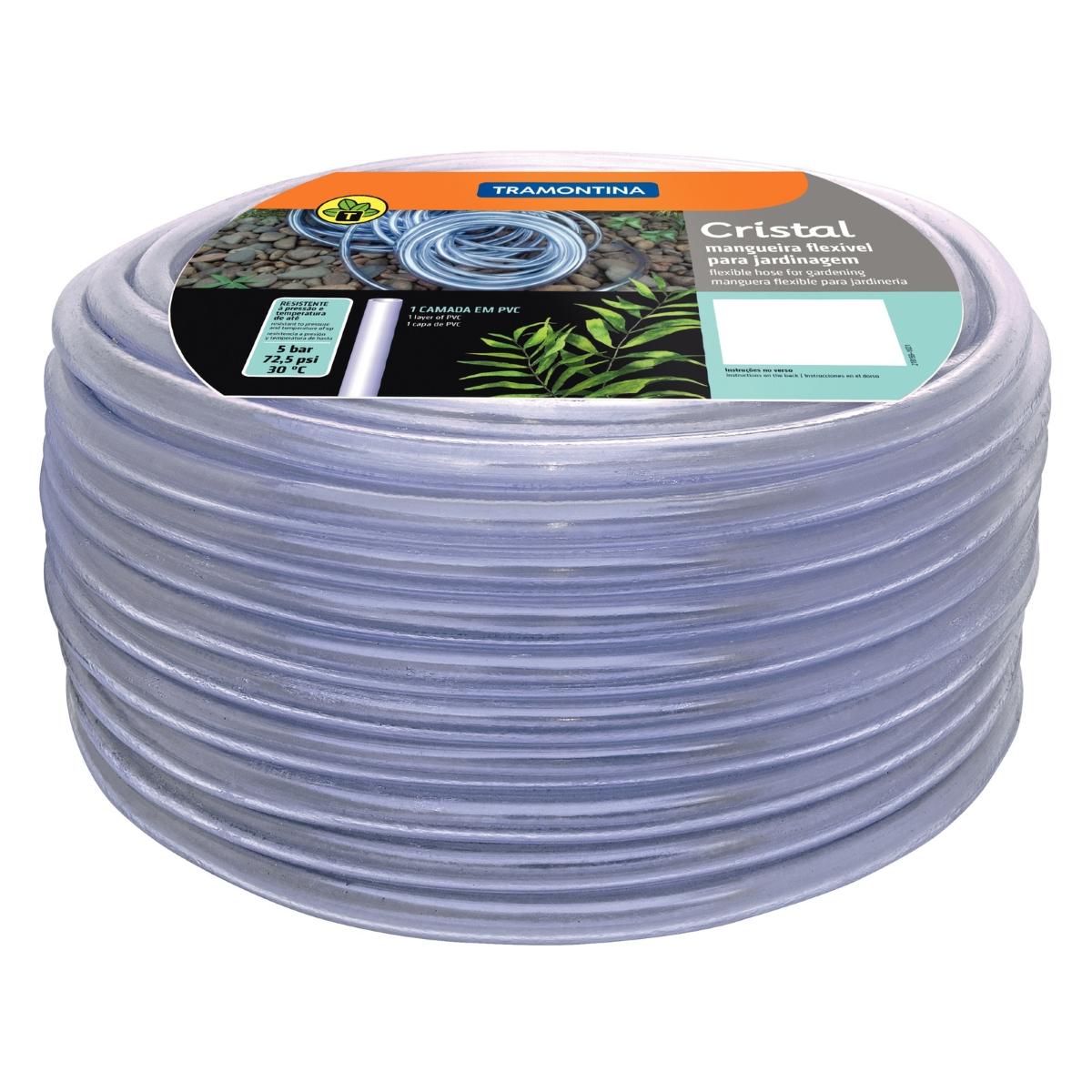 Mangueira 11,5 mm 2 mm 50 m 5 Bar PVC 1 Camada 30°C Tramontina