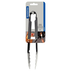Pegador De Servir Tramontina Utilità 24 cm Aço Inox Cabo Emborrachado Cinza Alta Performance