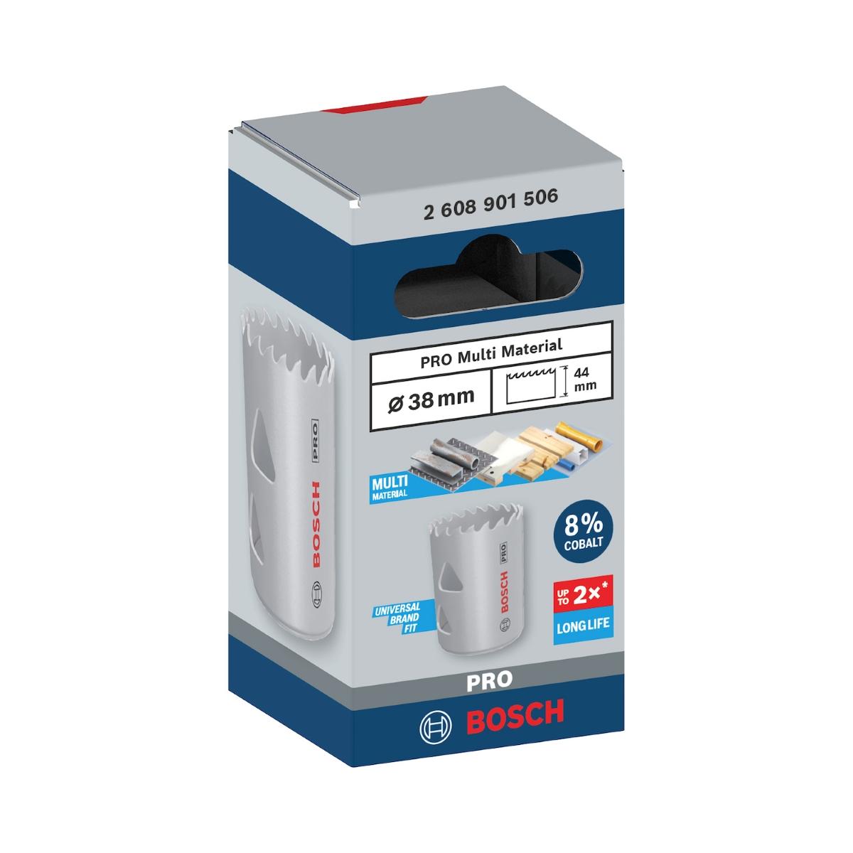 Serra Copo Bosch Pro Multi Material Cobalto 38 mm 1.1/2''