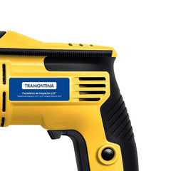 Furadeira de Impacto Tramontina 500 W 220 V 1/2" com Sistema de Reversão de Rotação