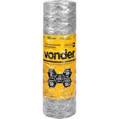 Tela Metálica Mangueirão Hex Malha 3'' BWG18 0,8m 50m Vonder