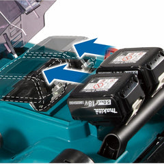 Carrinho Cortador de Grama Sem Fio 36V Potência 900W Com Bateria Recolhedor DLM382PT2 220V Makita
