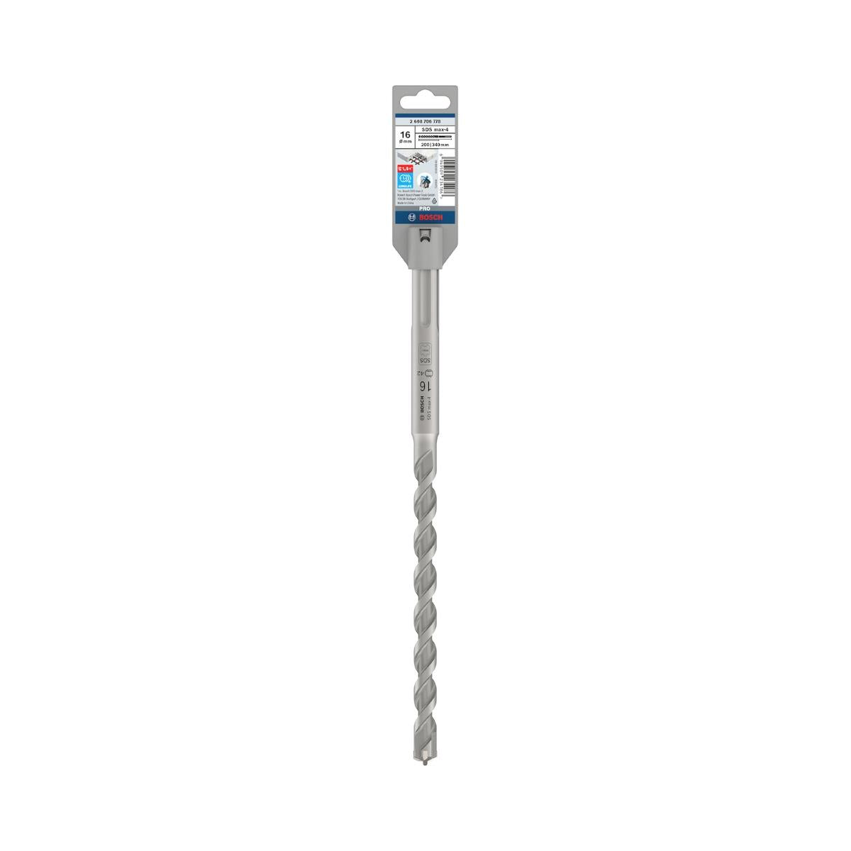 Broca Para Concreto Bosch Pro Sds Max-4 16X200X340mm