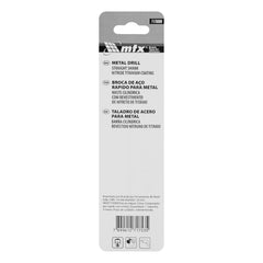 Broca Aço Rápido Nitreto de Titânio 6mm Haste Cilíndrica 1PC MTX Profissional