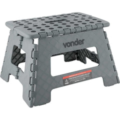 Banqueta Plástica Dobrável Cinza 220mm Vonder