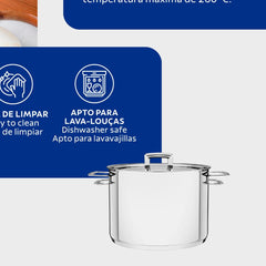 Caldeirão Tramontina Brava Aço Inox Fundo Triplo 24 Cm 7,7 L Indução
