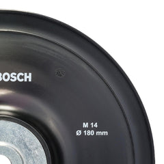 Prato De Borracha P/Disco De Fibra Com Porca Bosch M14 180mm