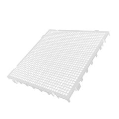 Piso Modular Branco em Plástico 50x50x2,6 Presto