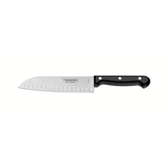 Faca Santoku Tramontina Ultracorte 7 Polegadas Aço Inox Cabo Antimicrobiano Preto Profissional