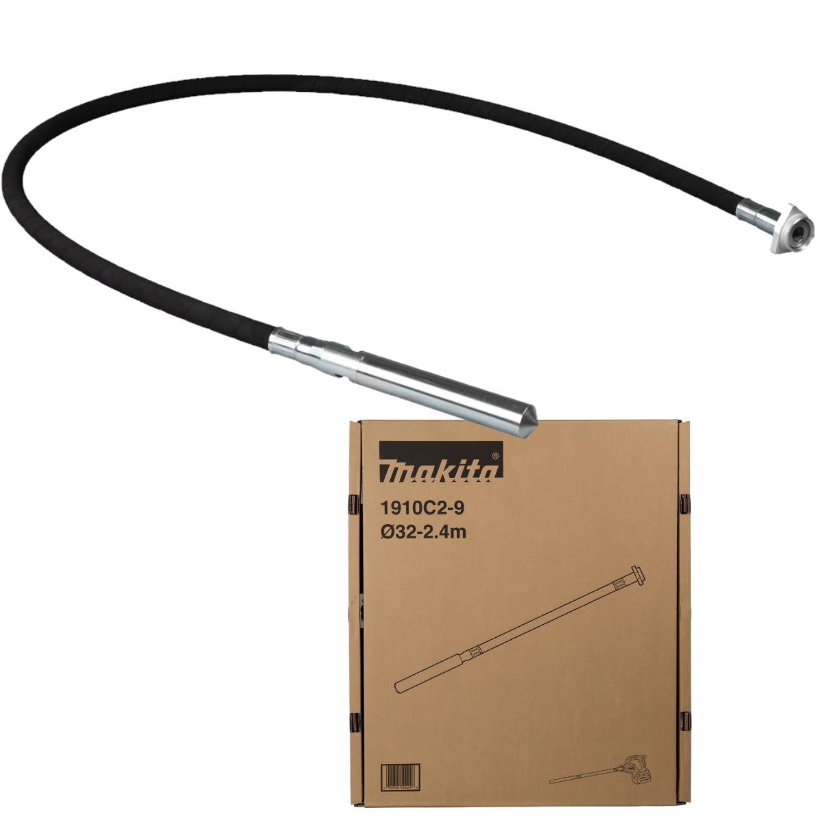 Mangote para Vibrador de Concreto Makita 1910C2-9 2.4m Diâmetro 32mm Eixo Flexível Durabilidade