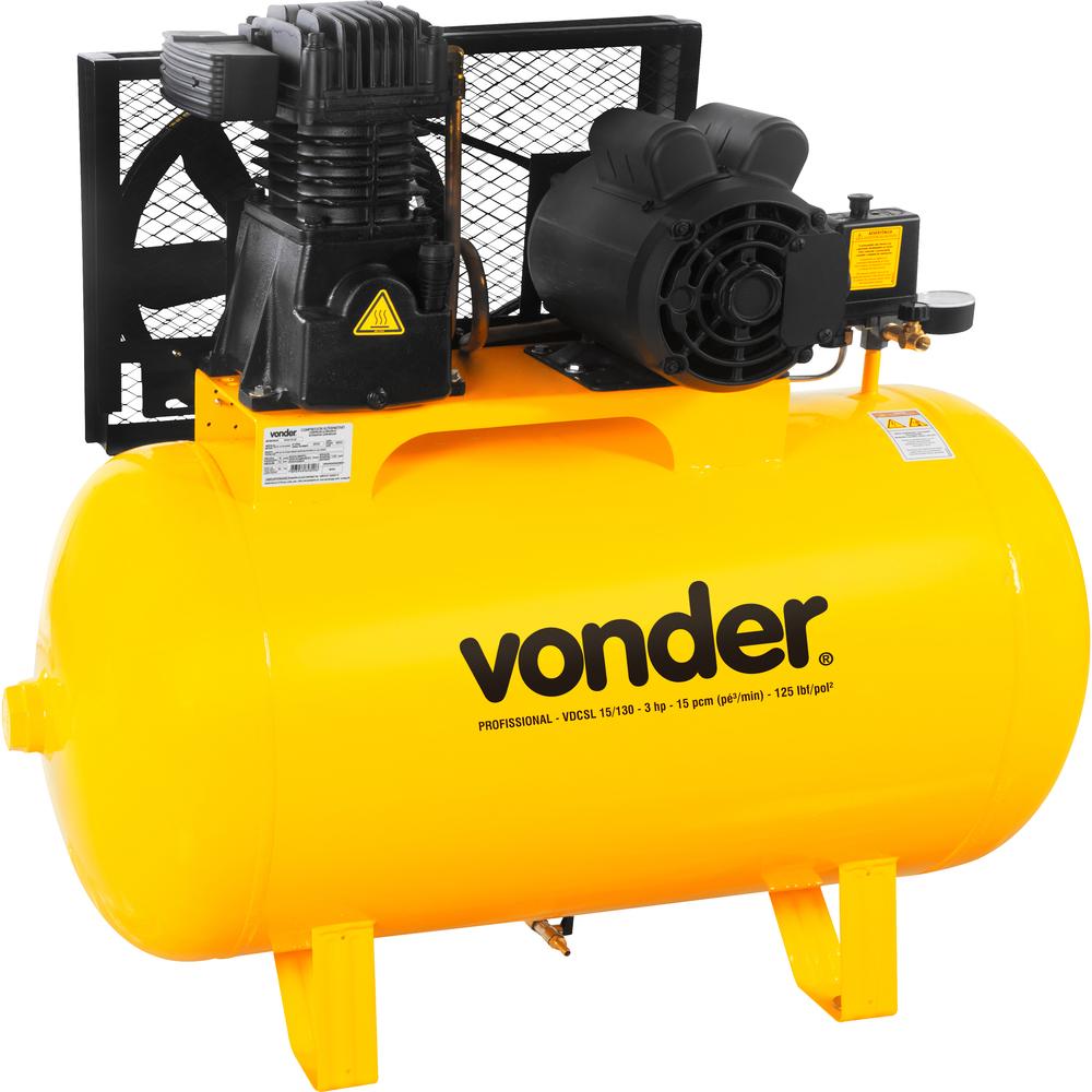 Compressor de Ar Vdcsl 15/130 Monofásico 127V/220V Vonder