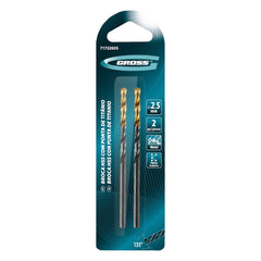 Broca Aço Rápido Nitreto Titânio 25mm 2pcs Profissional Gross Metal
